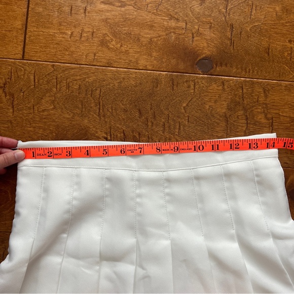 White Pleated Tennis Skirt - Picture 4 of 4